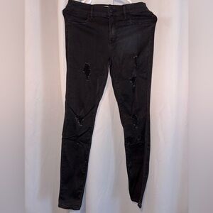 PacSun Black Distressed Jeggings
